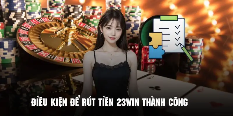 Tìm hiểu những điều kiện quan trọng khi rút tiền 23win